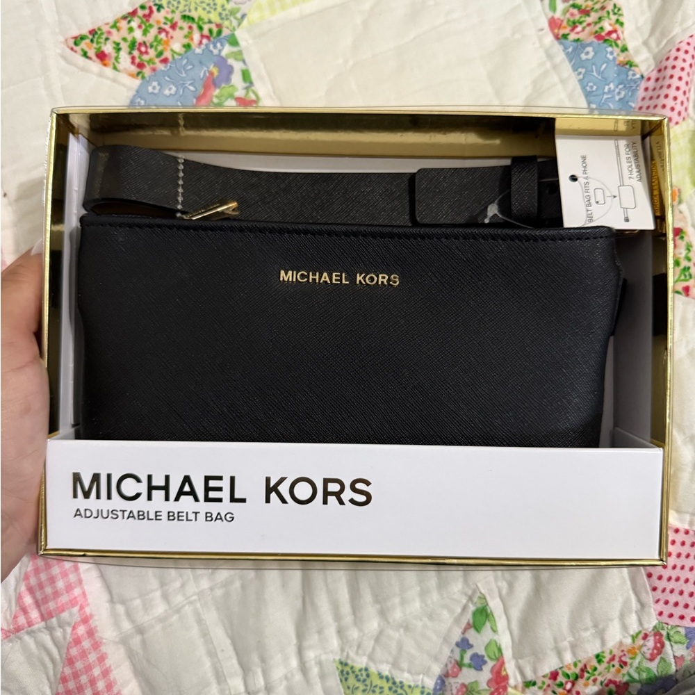 Michael Kors | Black Beltbag NWT